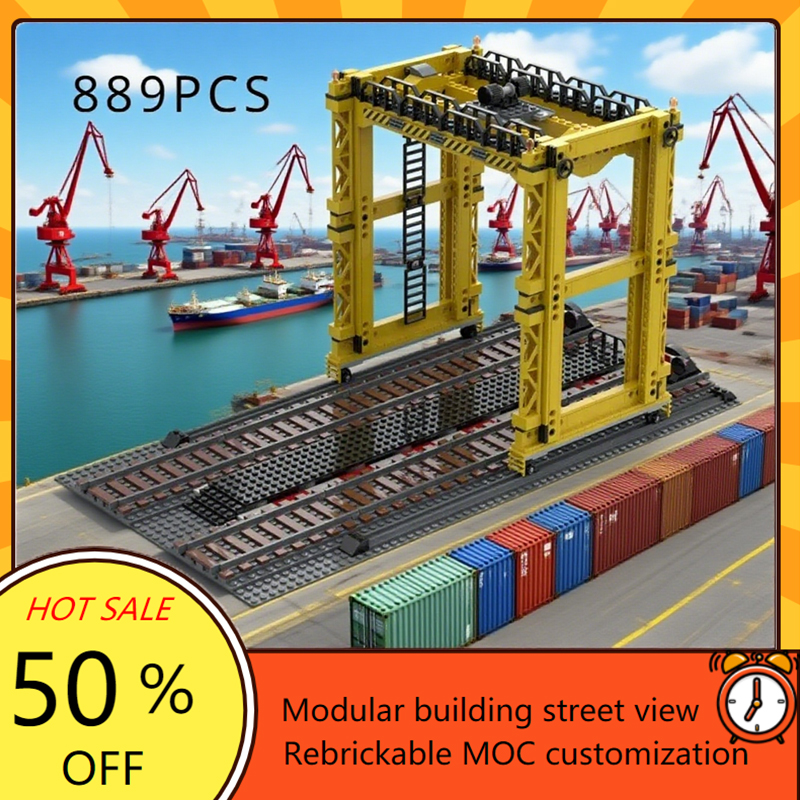 Claw Crane Machine - 889PCS Railway Overloading Crane Model Custom