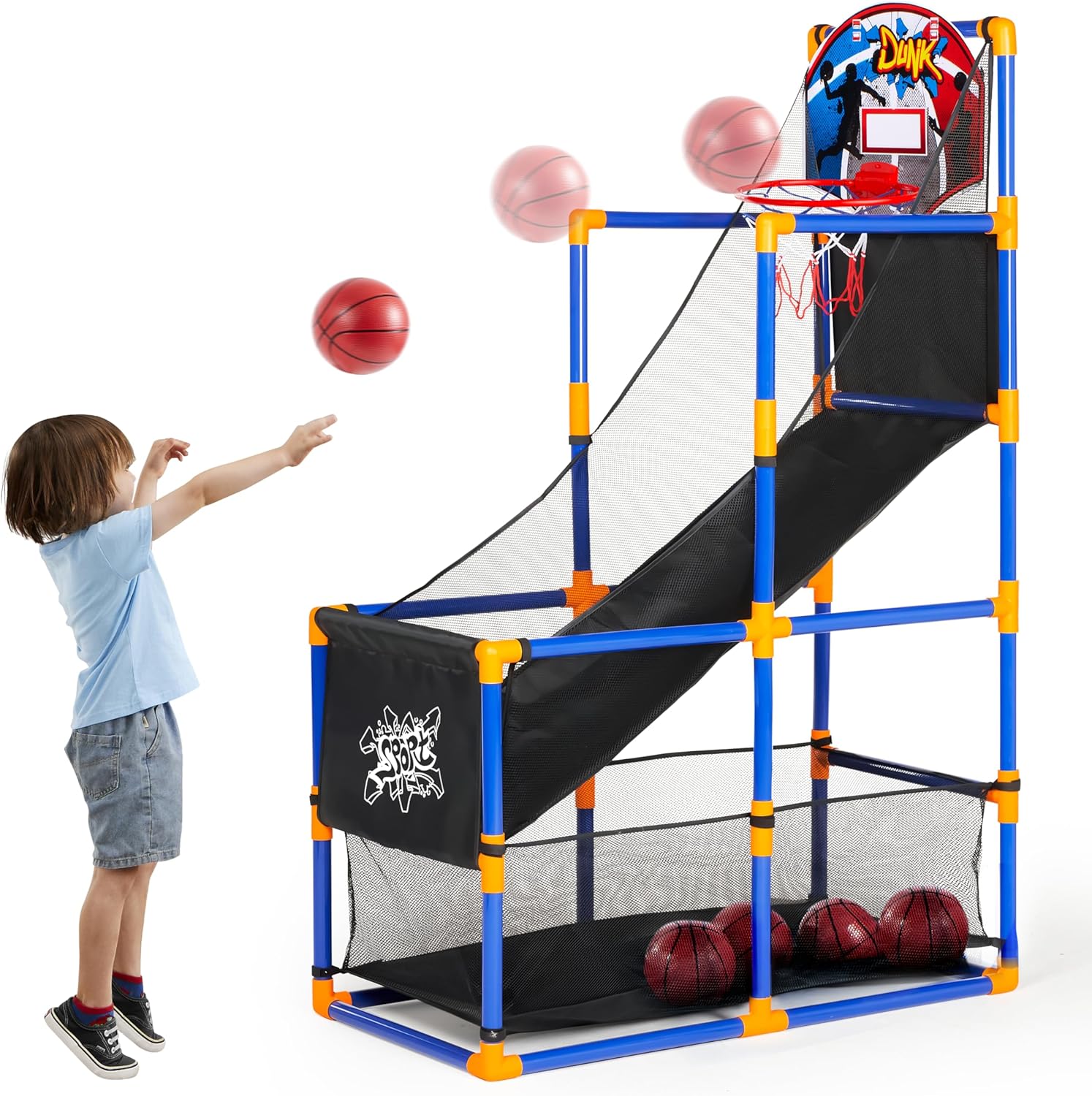 Arcade Games & Vending Llc - Arcade Basketball Game Set with 4