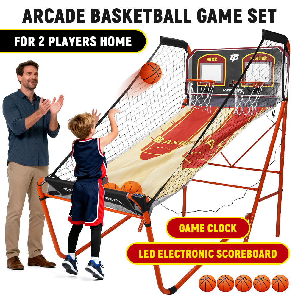 Arcade Games & Vending Llc - Arcade Cage Basketball Game LED Electronic
