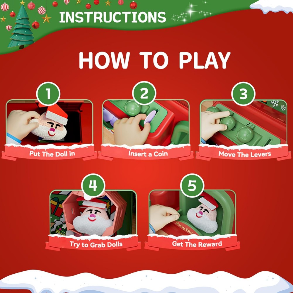 Christmas Claw Machine For Kid - Arcade Game Vending Machine avaliação e preço