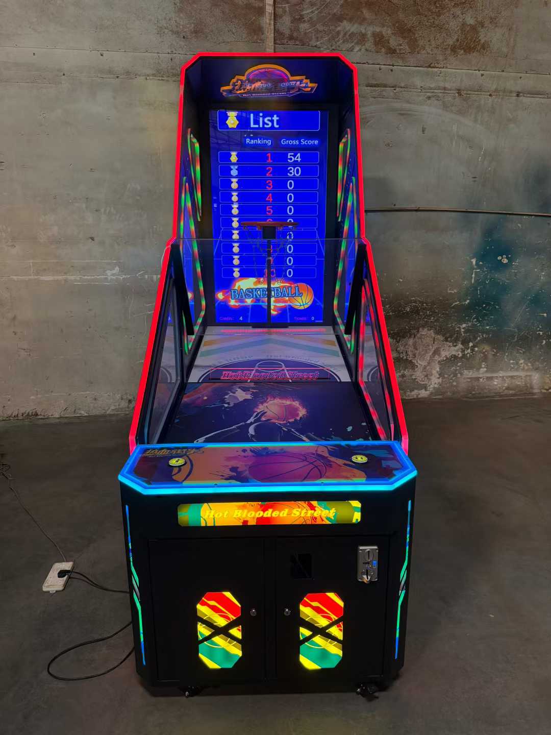 Coin-Operated LED Basketball A - Ticket Redemption Machine avaliação e preço