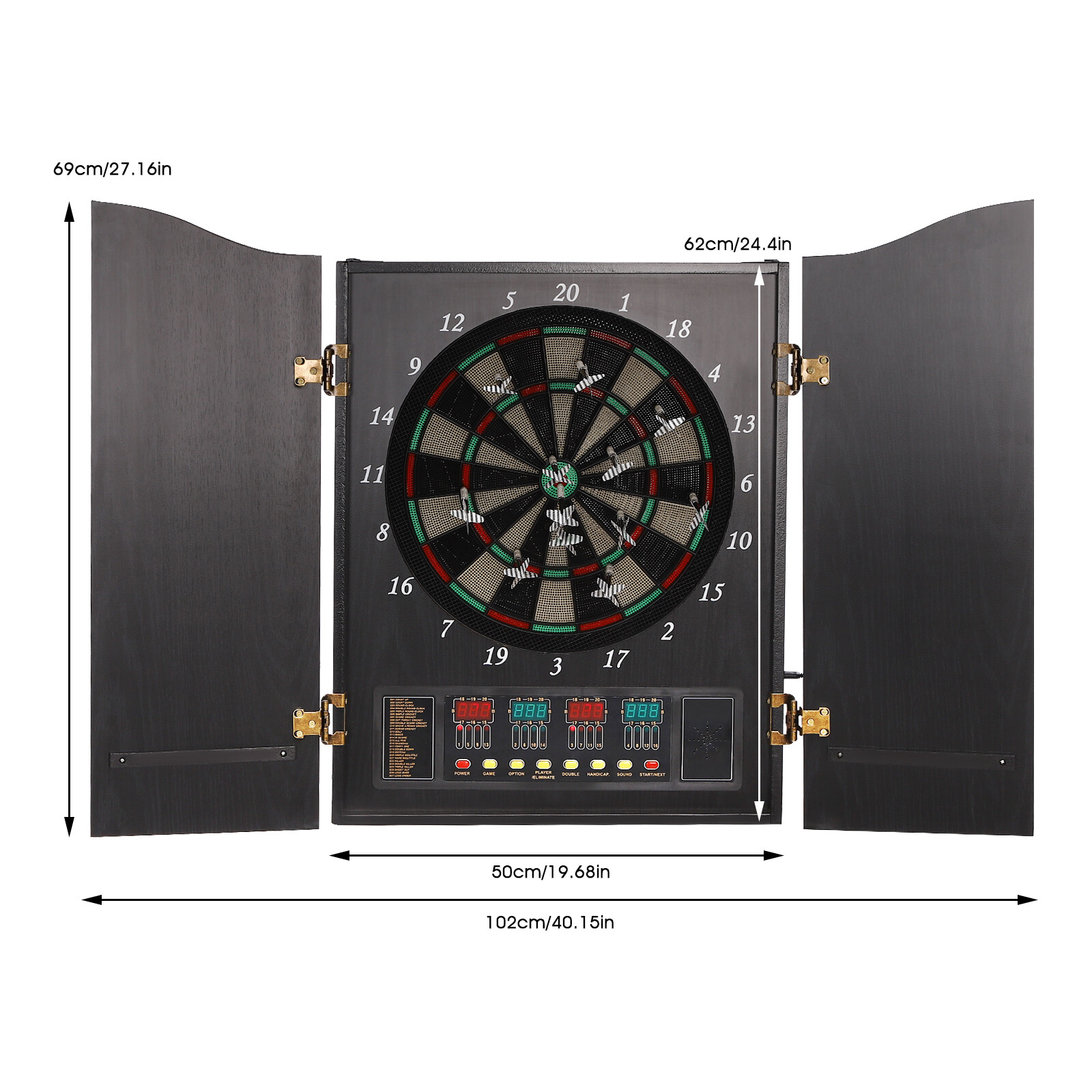 Modern Black Dartboard Cabinet - Electronic Dartboard Cabinet avaliação e preço