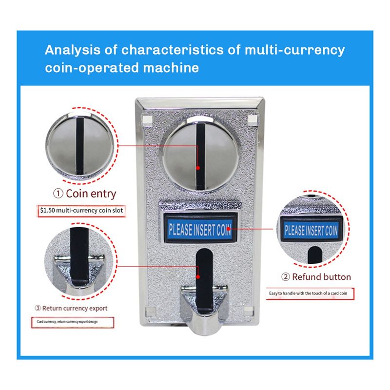 B11A-2PCS 616 Multi Coin Accep - Arcade Ticket Machine avaliação e preço