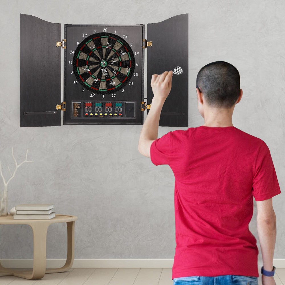 Modern Black Dartboard Cabinet - Electronic Dartboard Cabinet avaliação e preço