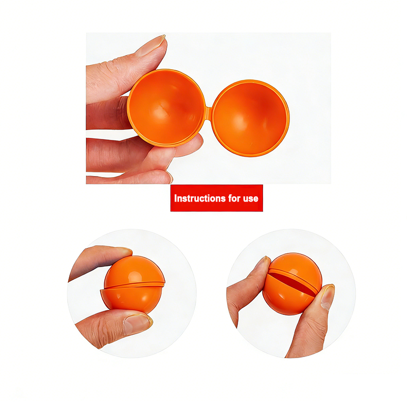 100-500Pcs 4CM Orange Plastic  - Open Vending Machine avaliação e preço