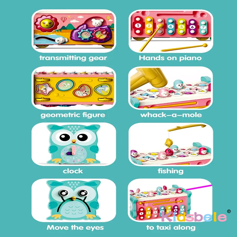 Kids Montessori 8 in 1 Fishing - Whack A Mole Arcade avaliação e preço