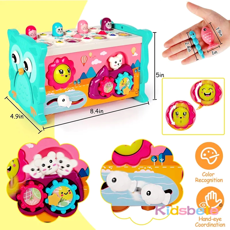 Kids Montessori 8 in 1 Fishing - Whack A Mole Arcade avaliação e preço