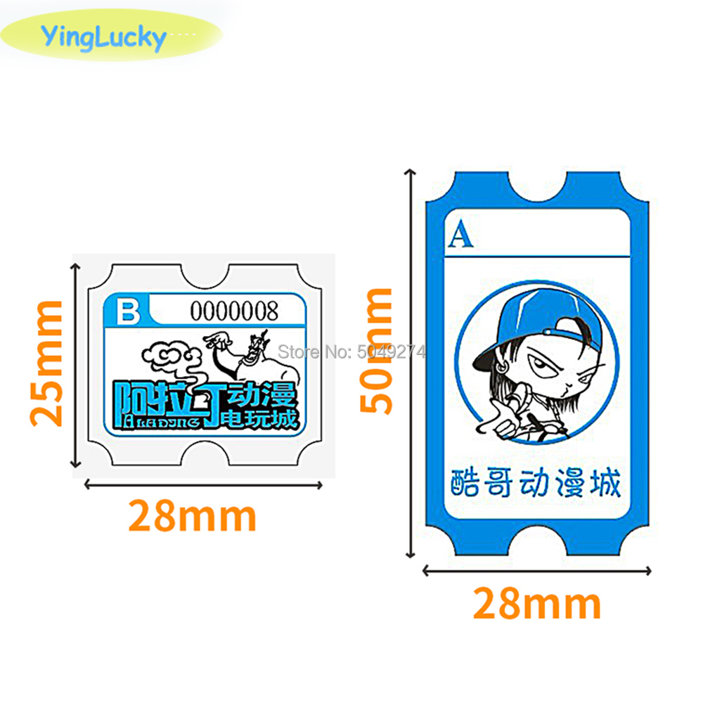 yinglucky 2000 pcs/lot lottery - Ticket Redemption Machine avaliação e preço