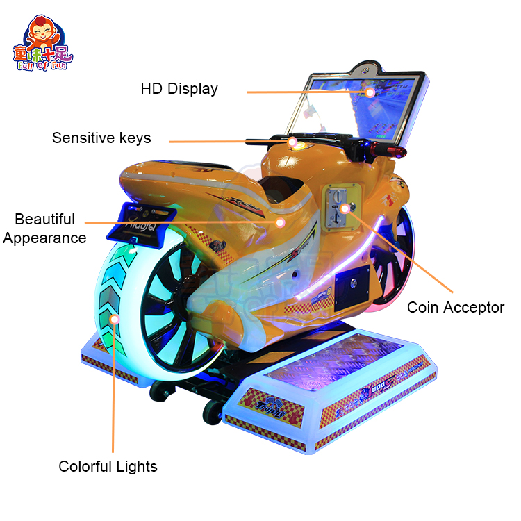Indoor Amusement Children Moto - Coin Operated Kiddie Ride avaliação e preço