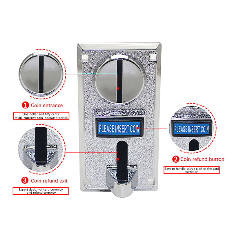 1Pc 616 Multi Coin Slot Accept - Arcade Ticket Machine avaliação e preço