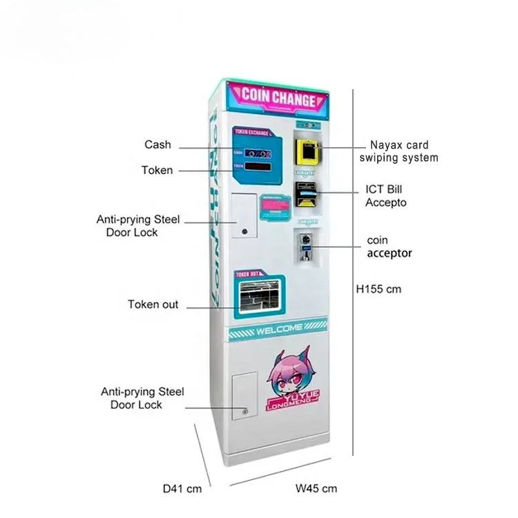 Hot Sale Nayax Card Swiping Sy - Arcade Card Vending Machine avaliação e preço