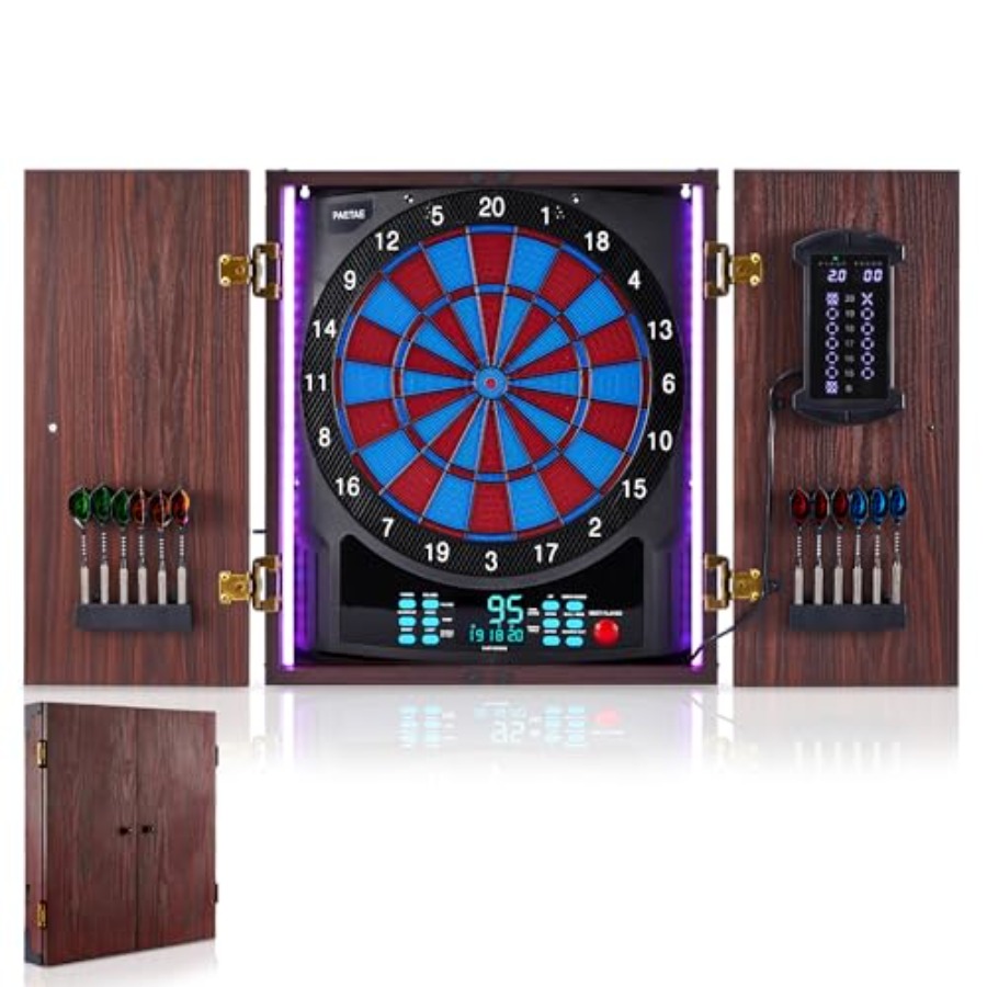 Electronic Dart Board with Cab - Electronic Dartboard Cabinet avaliação e preço
