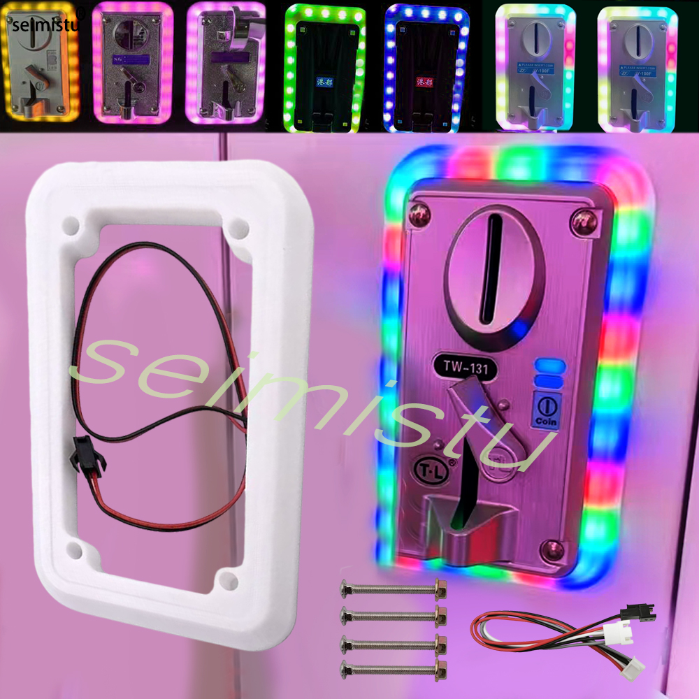 Coin acceptor LED Colorful LED - Arcade Card Vending Machine avaliação e preço