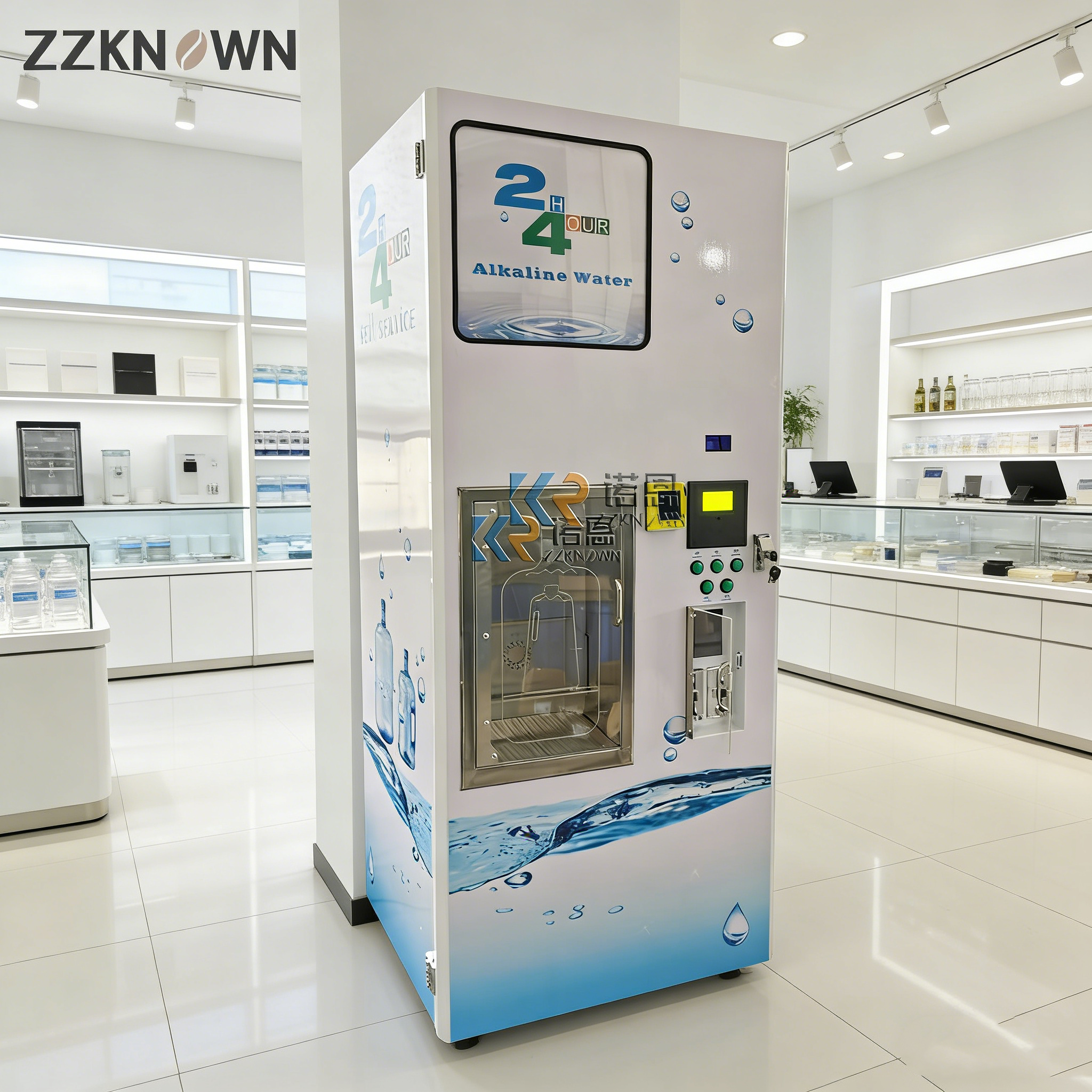 Customizable Ice and Water Ven - Vending Machine Qr Code avaliação e preço