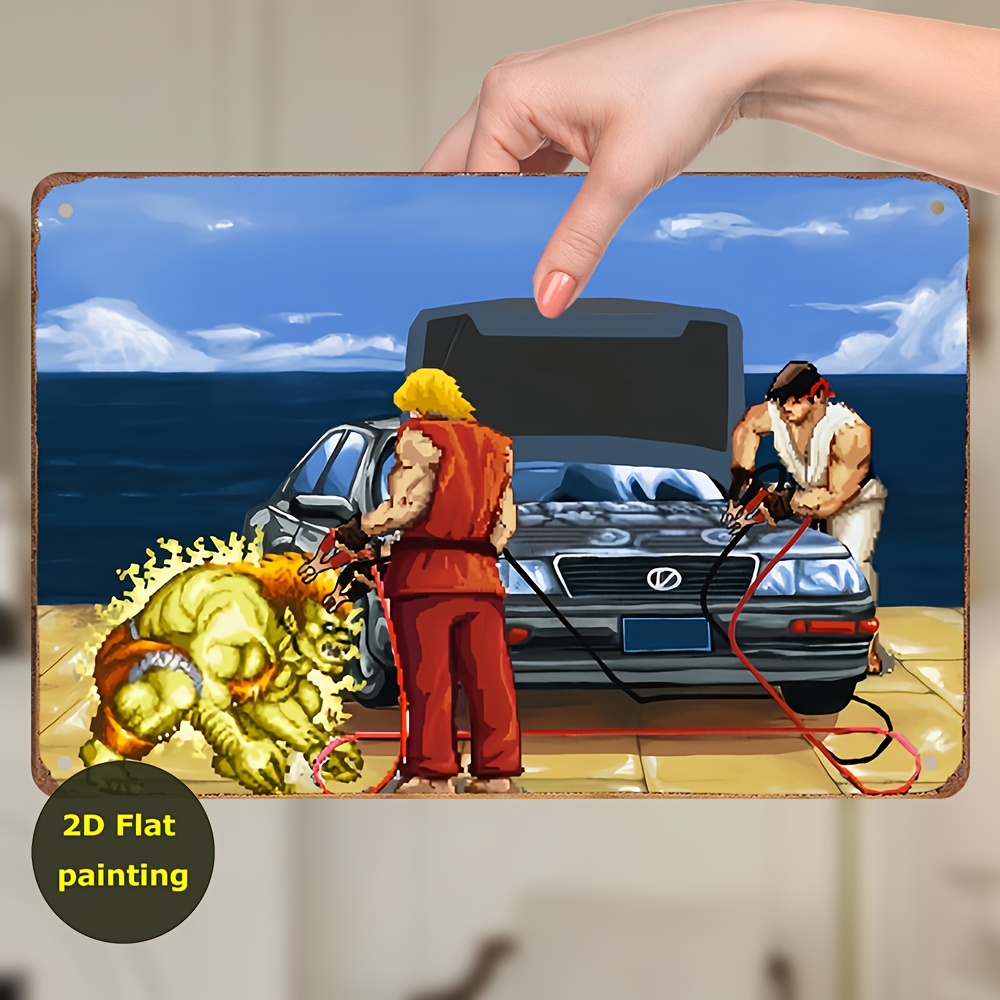 Vintage iron sign poster Sprin - Arcade Games & Vending Llc avaliação e preço