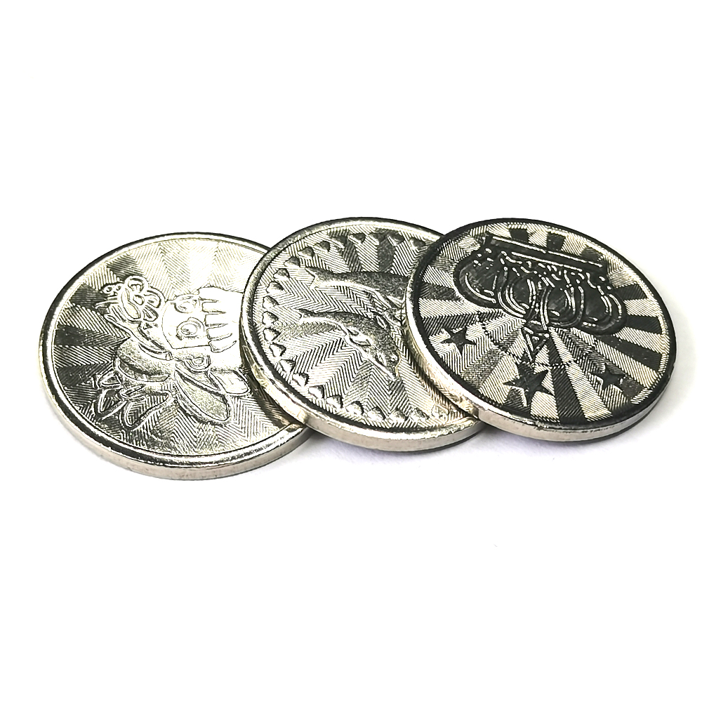 100PCS  Coins Tokens Stainless - Arcade Game Vending Machine avaliação e preço