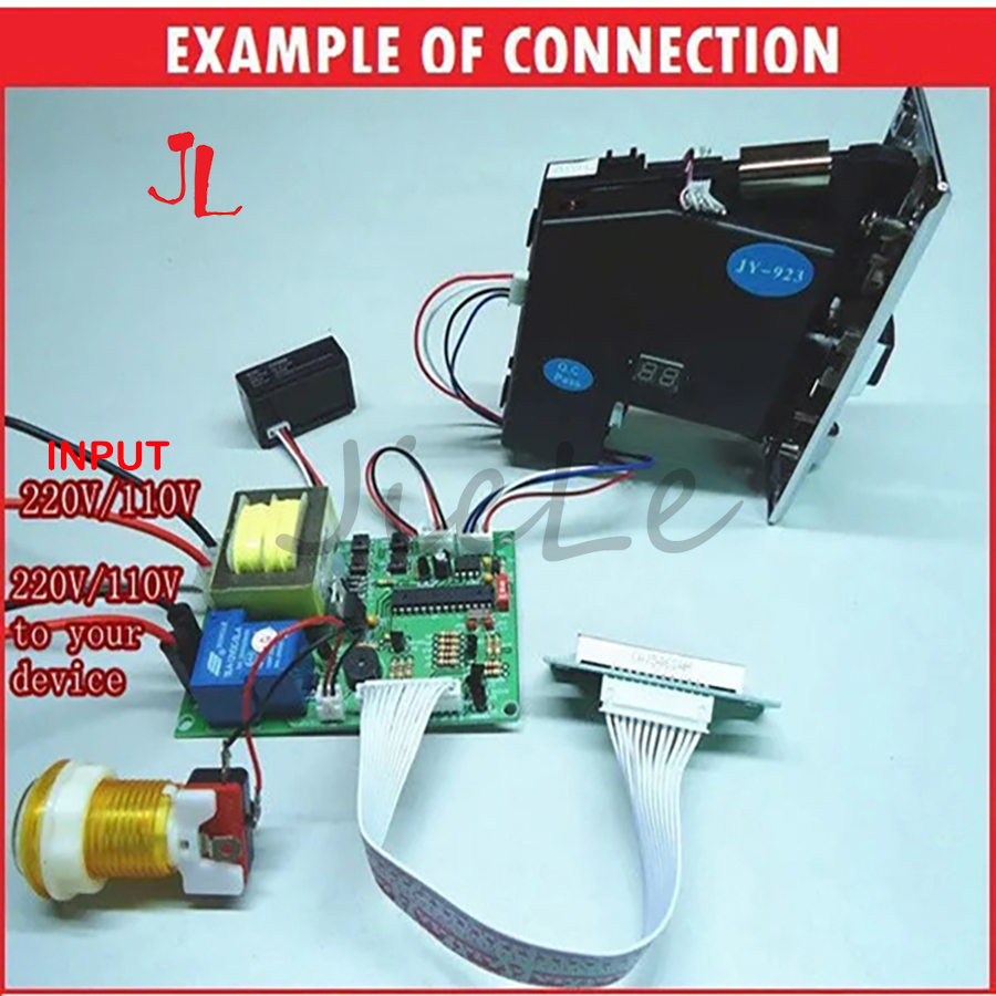 JY-16 110V 220V Coin Acceptor  - Token Coin Mechanism avaliação e preço