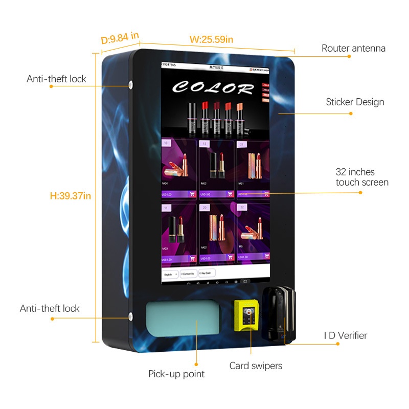 Export Wall-mounted Mini Cigar - Vending Machine Qr Code avaliação e preço