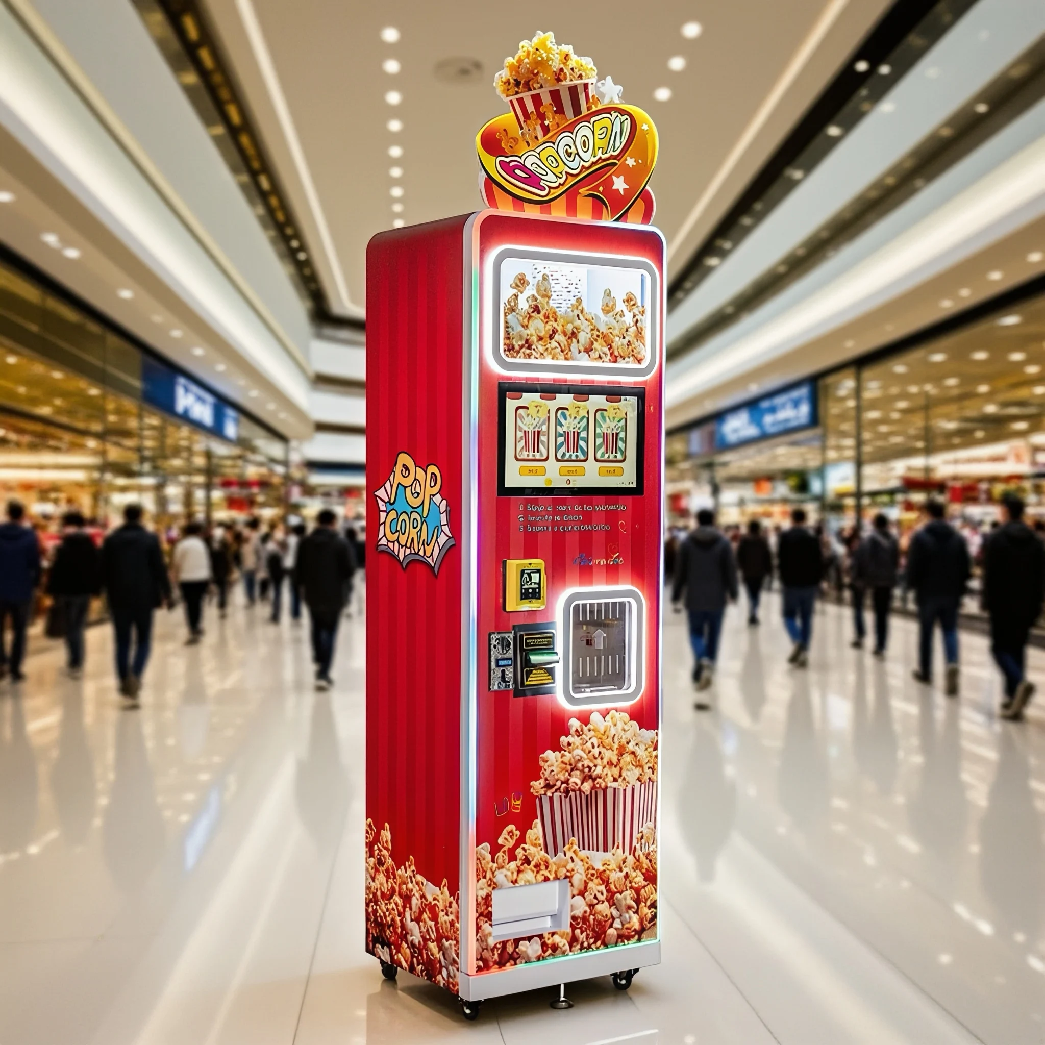 Best Seller 3 Flavoured Fully  - Popcorn Vending Machine avaliação e preço