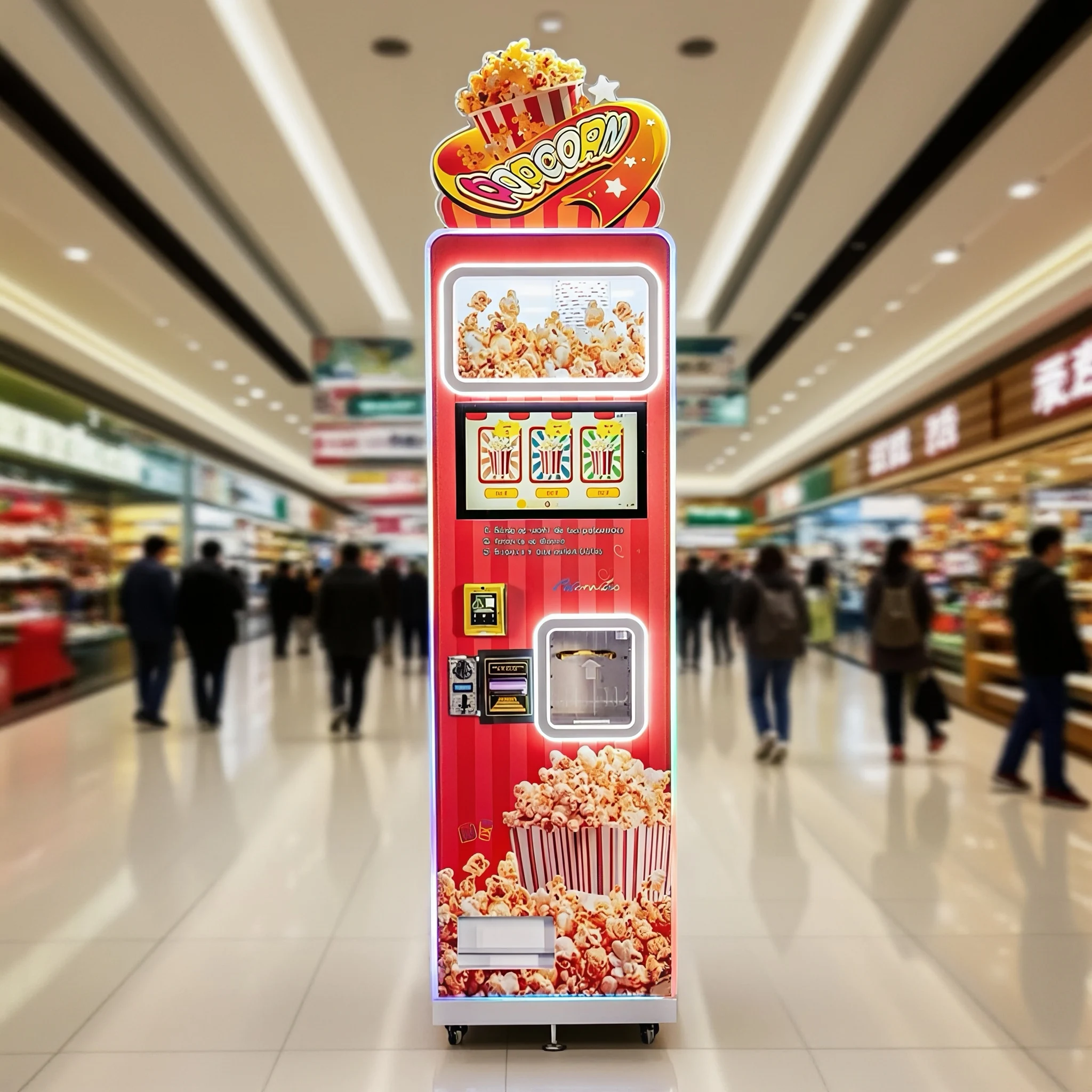 Best Seller 3 Flavoured Fully  - Popcorn Vending Machine avaliação e preço