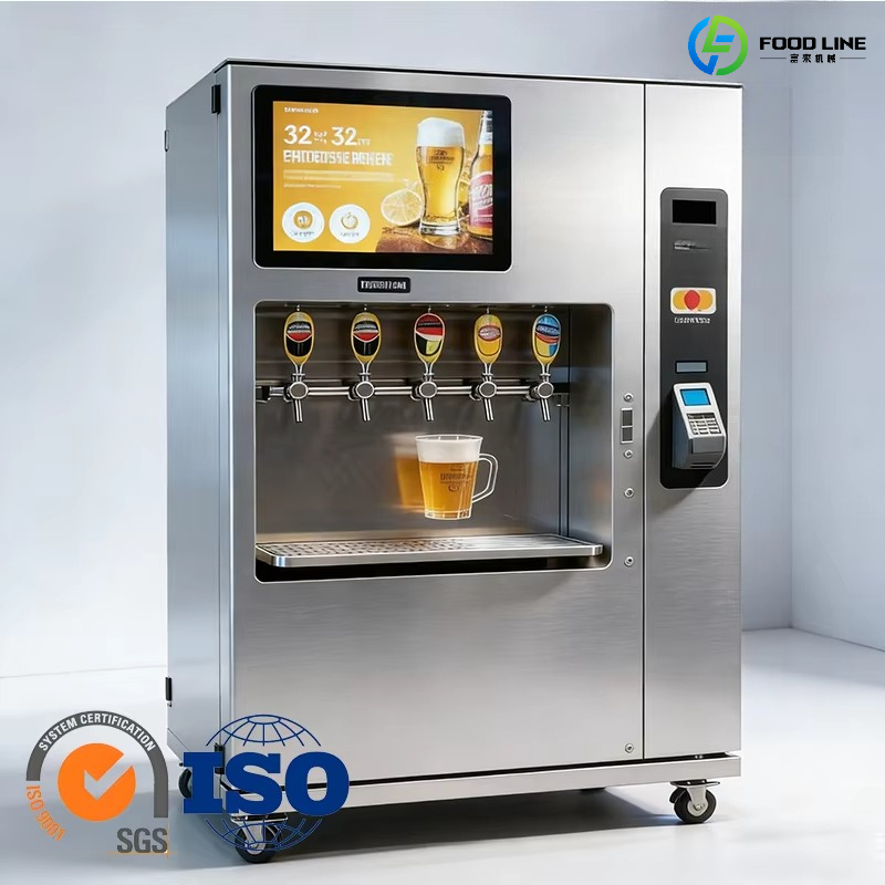 Self-Service Metal Beer Vendin - Vending Machine Qr Code avaliação e preço