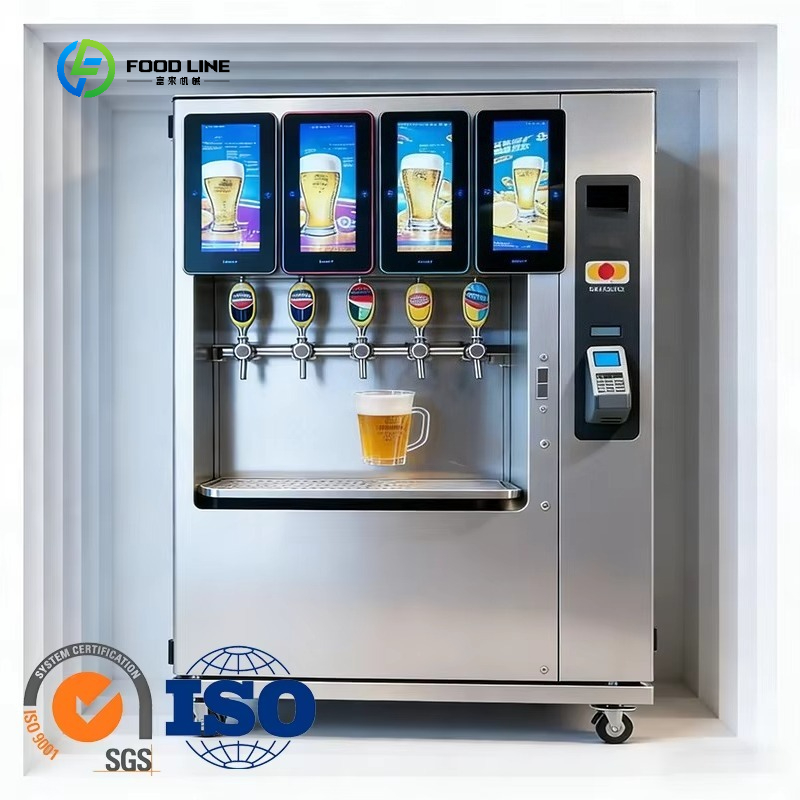 Self-Service Metal Beer Vendin - Vending Machine Qr Code avaliação e preço