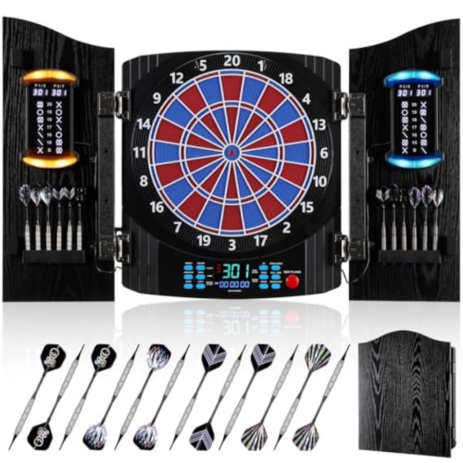 Electronic Dart Board, Electri - Electronic Dartboard Cabinet avaliação e preço