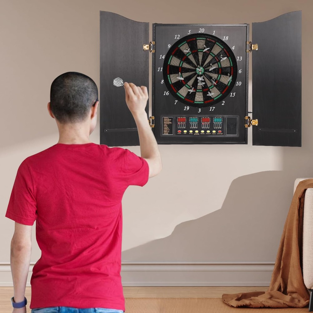 Dartboard Cabinet Set Dart Boa - Electronic Dartboard Cabinet avaliação e preço
