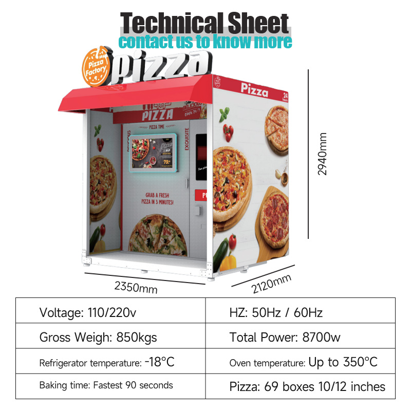 Wholesale Automated Hot Pizza  - Vending Machine Qr Code avaliação e preço