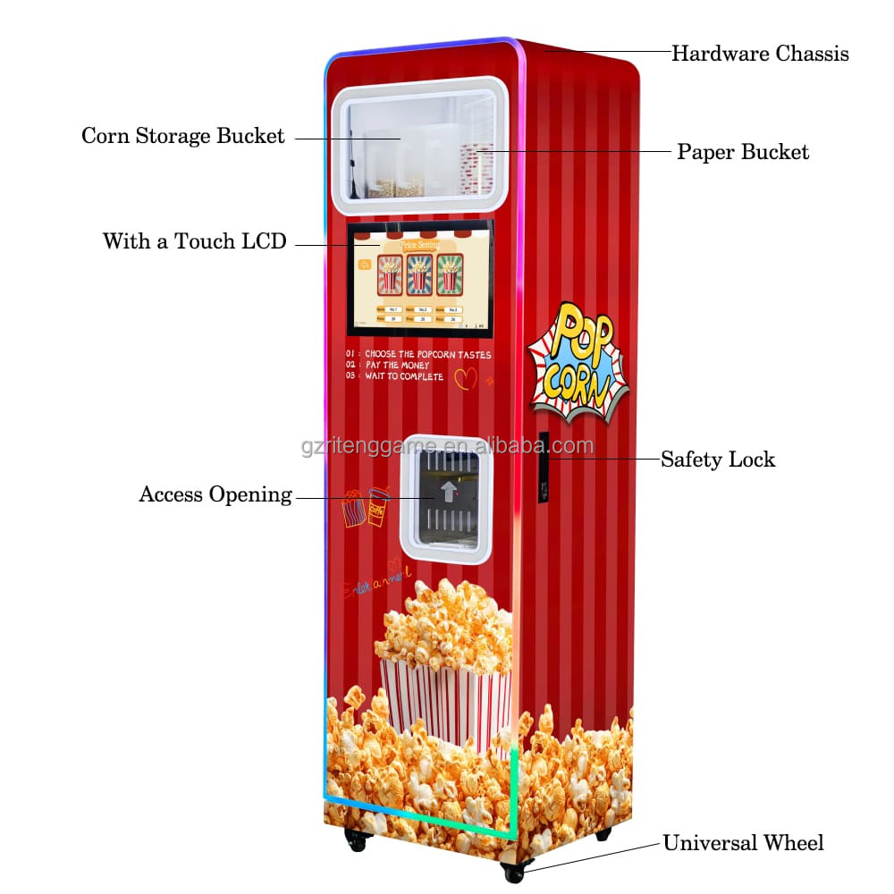Professional Custom Commercial - Popcorn Vending Machine avaliação e preço