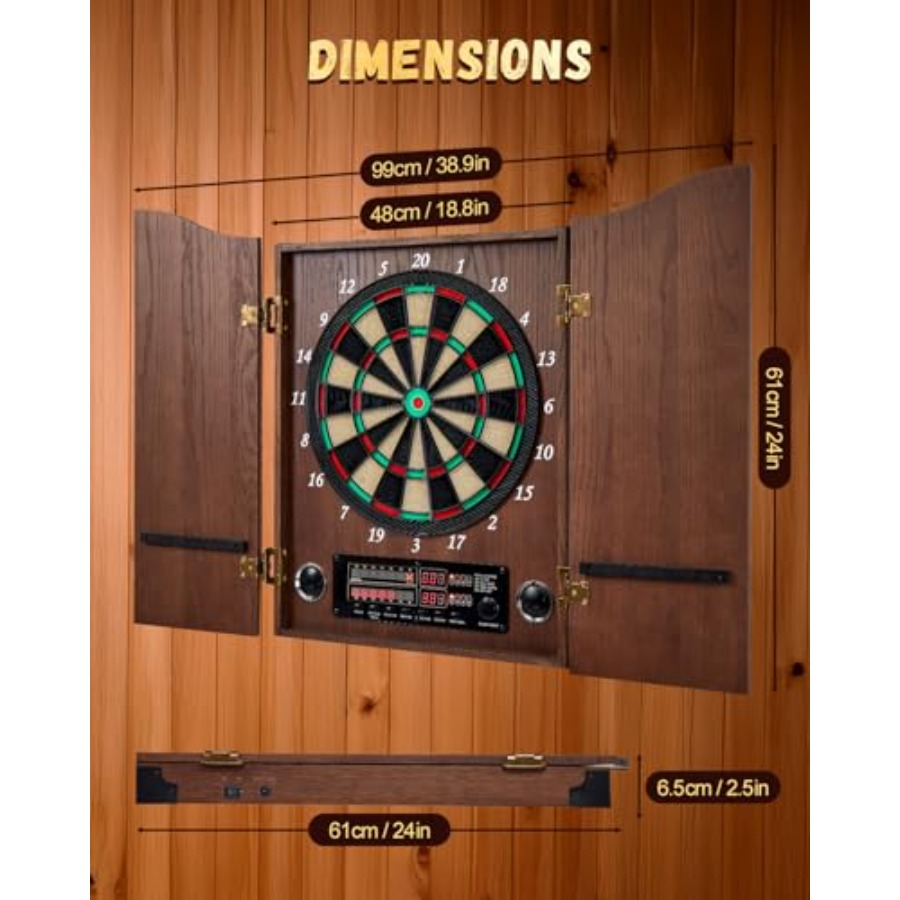 Electronic Dart Board, Decorat - Electronic Dartboard Cabinet avaliação e preço