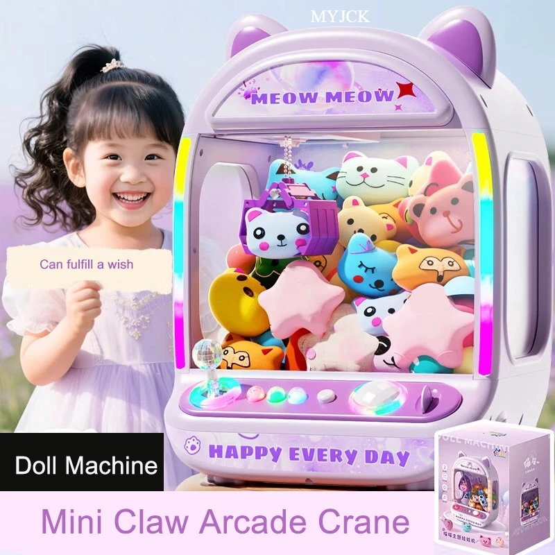 DIY Purple Automatic Doll Mach - Claw Crane Machine avaliação e preço