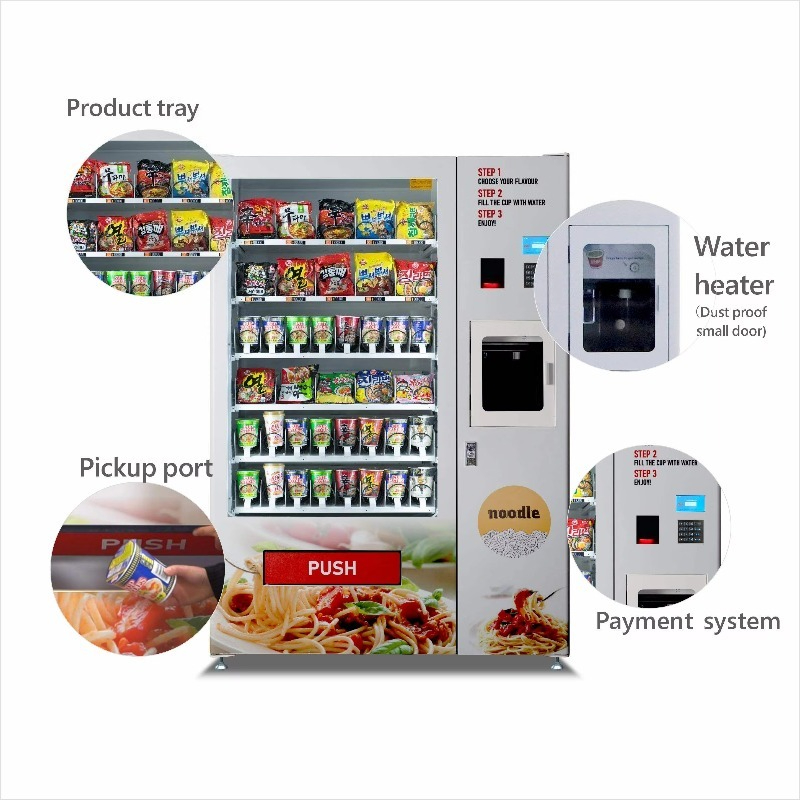 Customized Metal Cup Noodles V - Vending Machine Qr Code avaliação e preço