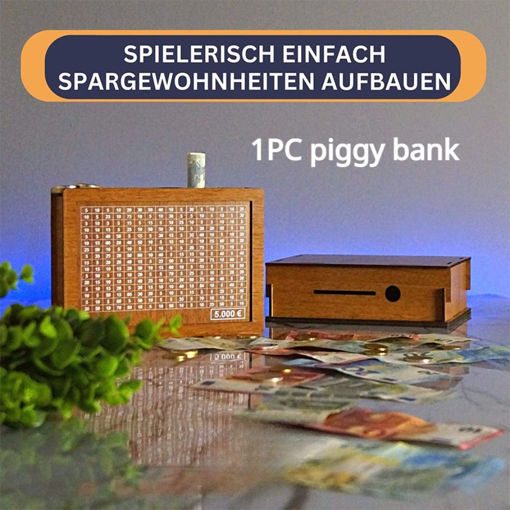 Wooden Piggy Bank 1000/3000/50 - Coin Operated Kiddie Ride avaliação e preço